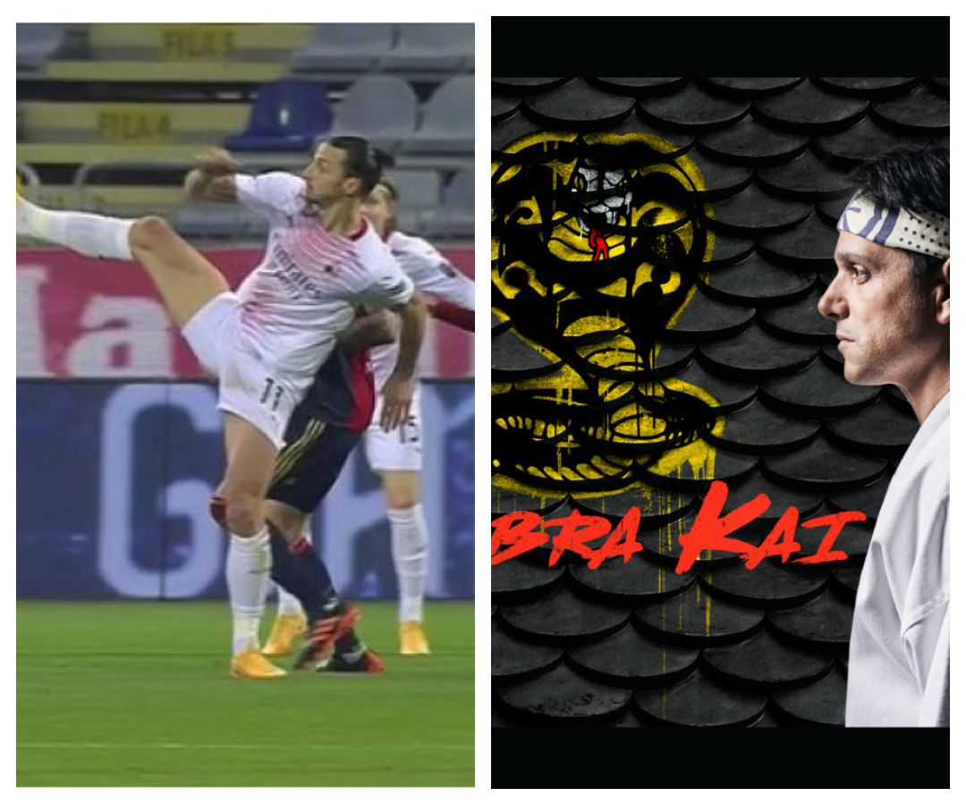 Πάσα με κίνηση COBRA KAI ο Ζλάταν στο Μίλαν Κάλιαρι πριν λίγο