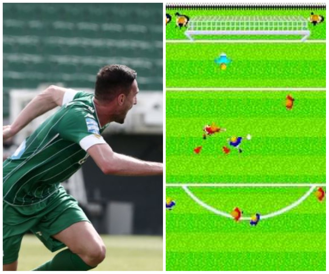 Με γκολ για arcade ποδοσφαιράκι 1-0 ο ΠΑΟ στο ημίχρονο(vid)
