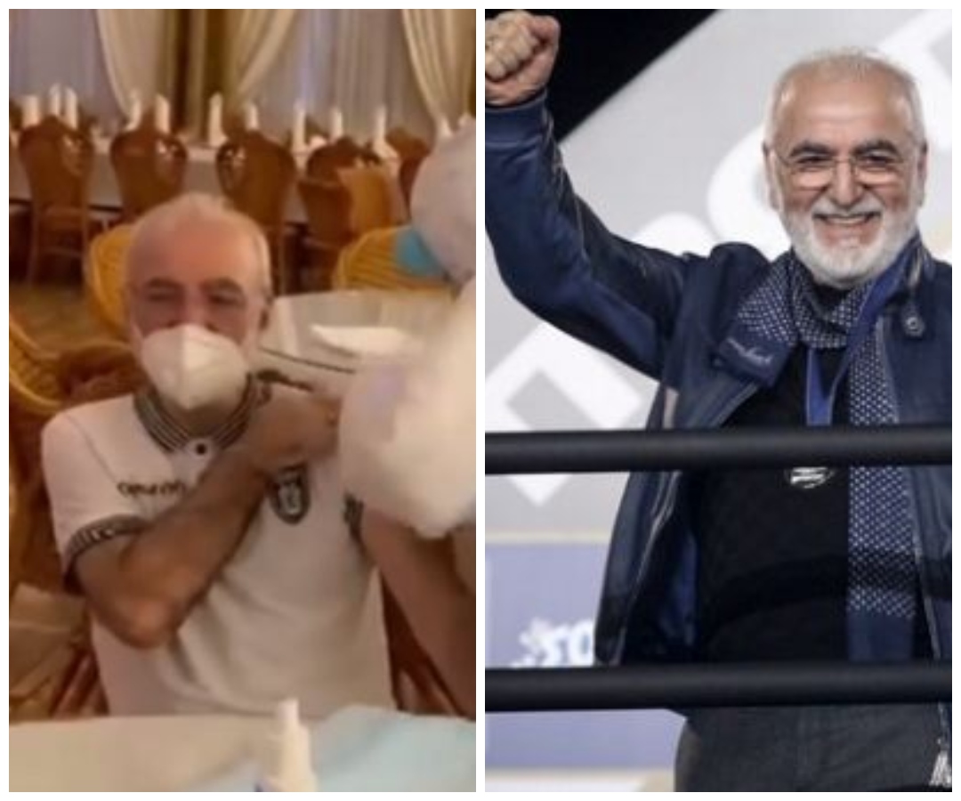 Με φανέλα ΠΑΟΚ και (μάλλον) σε αίθουσα που διατίθεται για γάμους εμβολιάστηκε ο Ιβάν