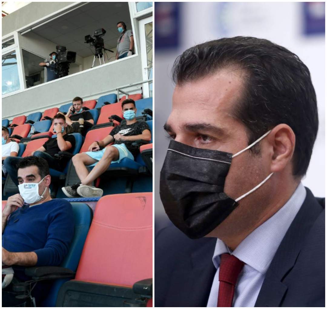 «Φίλαθλοι, φοράτε μάσκες, θα τιμωρηθεί η ομάδα μας»- Περιμένουμε να το ακούσουμε σε γήπεδο μετά τις ανακοινώσεις Πλεύρη