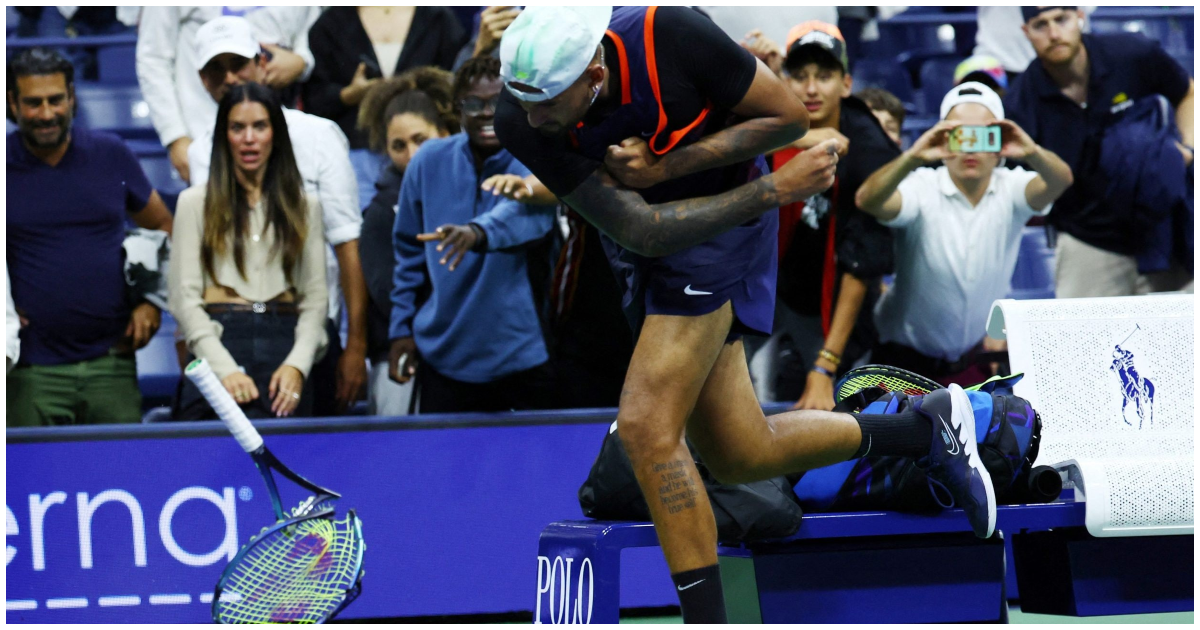 Κύργιος αποκλείεται στους 8 του US Open, σπάει μόνο 2 ρακέτες για να ξεθυμάνει (vid)