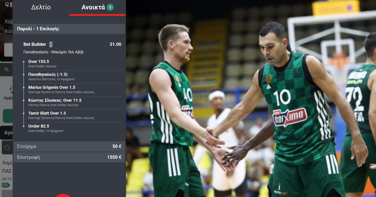 Φτιάξαμε Τσιλικό Bet Builder στο ΠΑΟ-Μακάμπι για να βγάλουμε περισσότερα και από τις απολαβές του Σλούκα