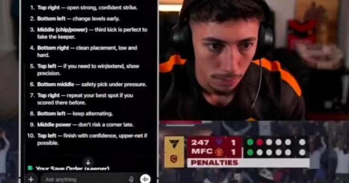 Με την βοήθεια του ChatGtp κέρδισε streamer στο EA FC 26